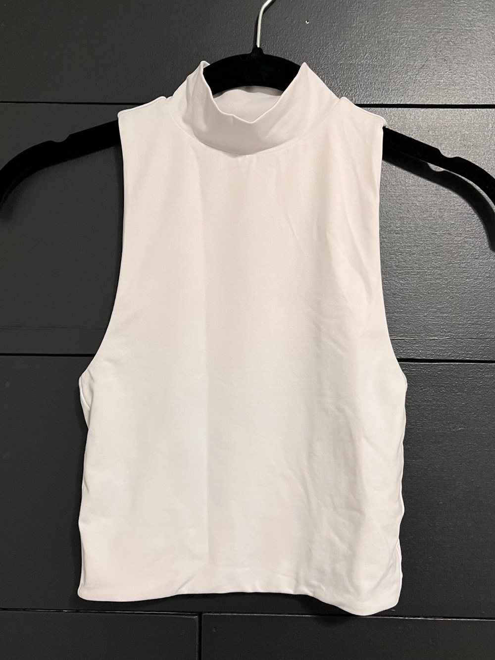 ARITZIA BABATON Turtle Neck Smoothing Tank Top White Sz XXS EUC